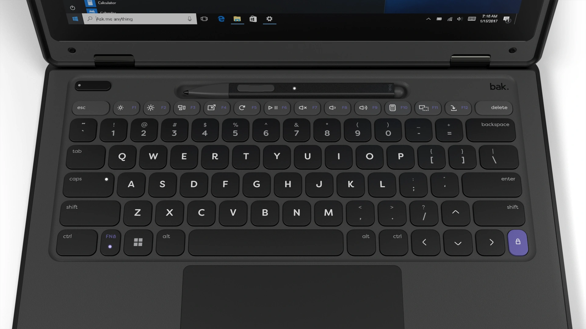 Atlas laptop keyboard black