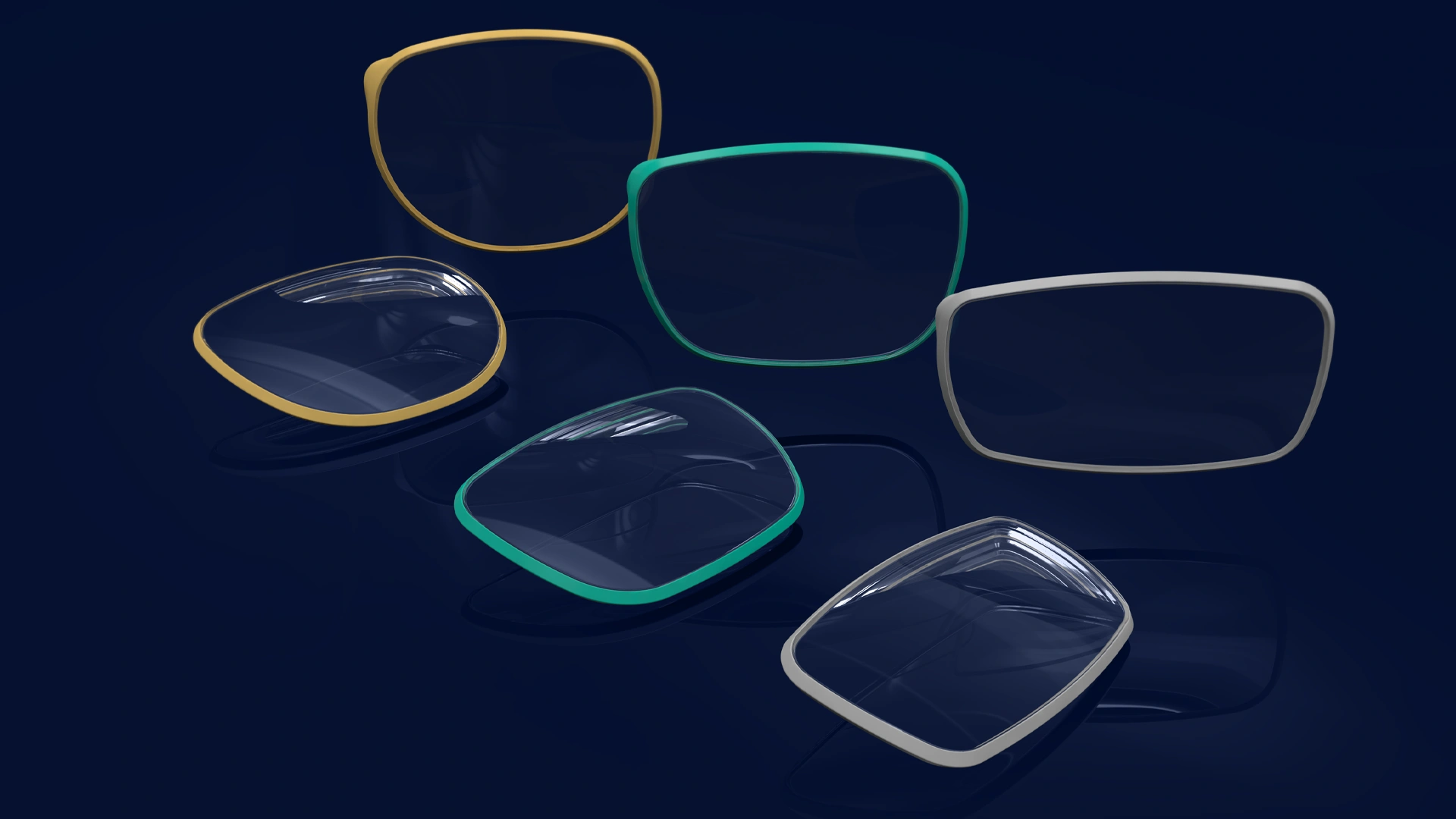 3D Render of swappable lenses