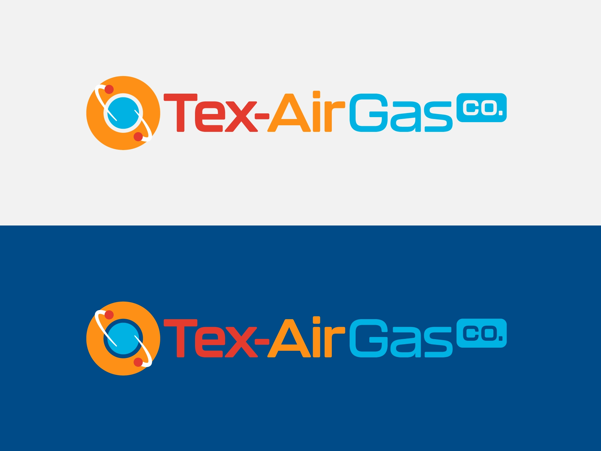 Tex-Air Gas Co. horizontal logo lockup